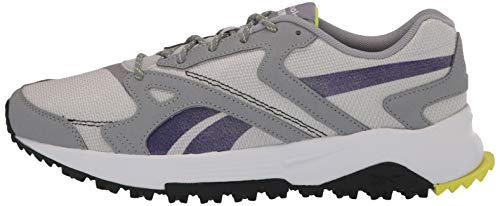 Reebok women's Lavante Terrain Running Shoe, Pure Grey/Yellow Flare, 8.5 US