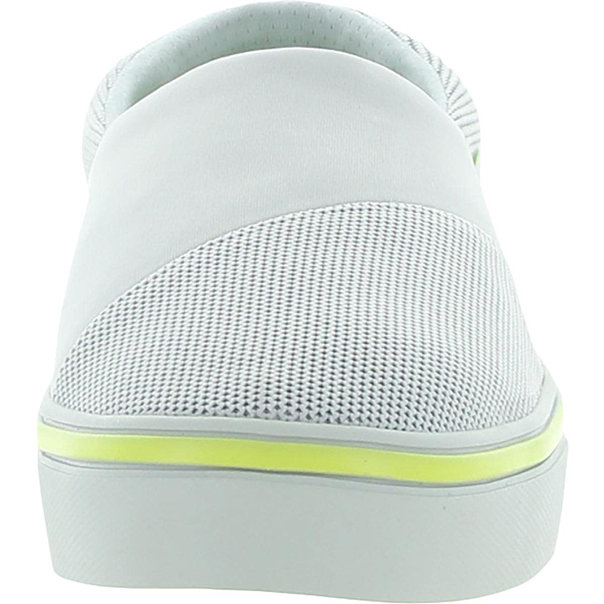 Reebok womens Katura Slip on Walking Shoe, Porcelain/Yellow Energy Glow/White, 6.5 US