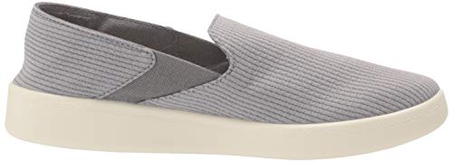 Reebok womens Cotton & Corn Slip on Walking Shoe, Spacer Grey/Chalk/White, 8.5 US