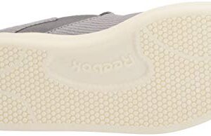 Reebok womens Cotton & Corn Slip on Walking Shoe, Spacer Grey/Chalk/White, 8.5 US