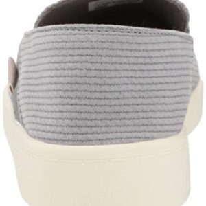 Reebok womens Cotton & Corn Slip on Walking Shoe, Spacer Grey/Chalk/White, 8.5 US