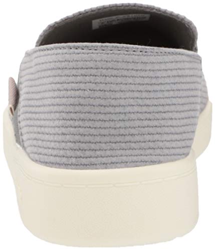 Reebok womens Cotton & Corn Slip on Walking Shoe, Spacer Grey/Chalk/White, 8.5 US