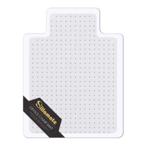 sillamate plastic office chair mat for carpeted floors, 36'' x 48'' heavy duty floor mat, eco-friendly series studded carpet desk chair mats (36 inches x 48 inches)