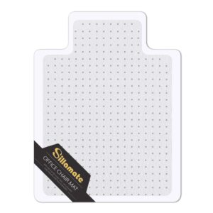 Sillamate Plastic Office Chair Mat for Carpeted Floors, 36'' x 48'' Heavy Duty Floor Mat, Eco-Friendly Series Studded Carpet Desk Chair Mats (36 inches X 48 inches)