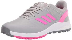 adidas women's golf shoe, grey/screaming pink/grey, 8