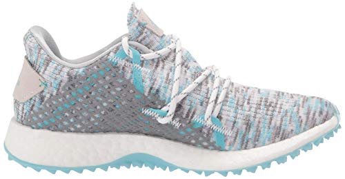 adidas Women's W Crossknit DPR Golf Shoe, White/Hazy Sky/Grey, 7.5 US