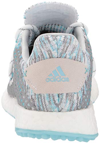 adidas Women's W Crossknit DPR Golf Shoe, White/Hazy Sky/Grey, 7.5 US