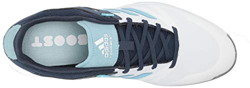 adidas Women's Golf Shoe, White/Hazy Sky/Crew Navy, 8.5