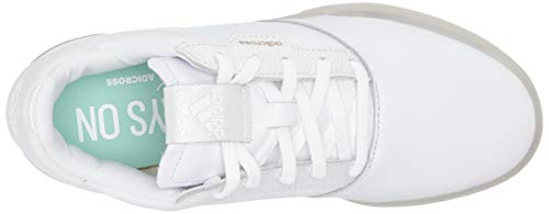 adidas womens Golf Shoe, White/White/Clear Mint, 7.5 US