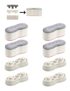bidet bumper, 4pcs height-increasing pads, universal seat bumper kit with strong adhesive, replacement bumpers for toilet seat