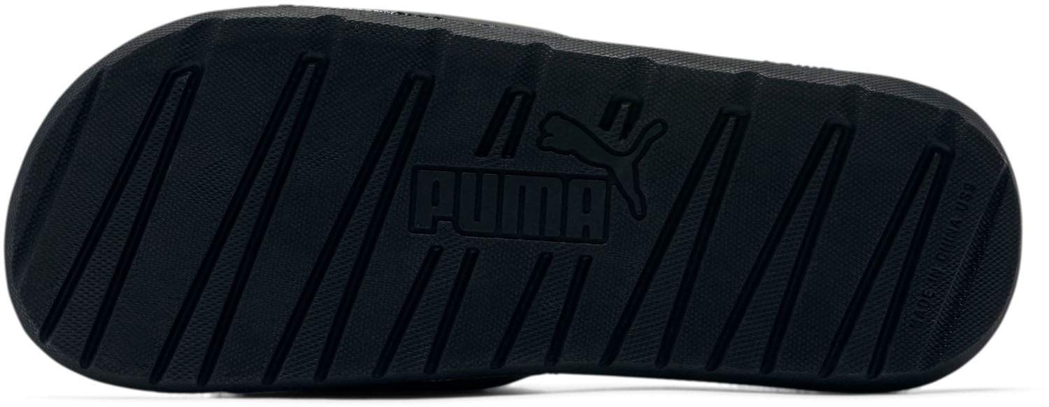 PUMA Men's COOL CAT 2.0 ALTERNATIVE CLOSURE Slide Sandals, Puma Black-Puma White, 10