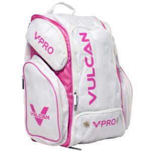 vulcan vpro pickleball backpack (white/pink)