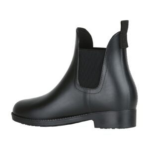 horze bonn rubber paddock boots - black - 7.5