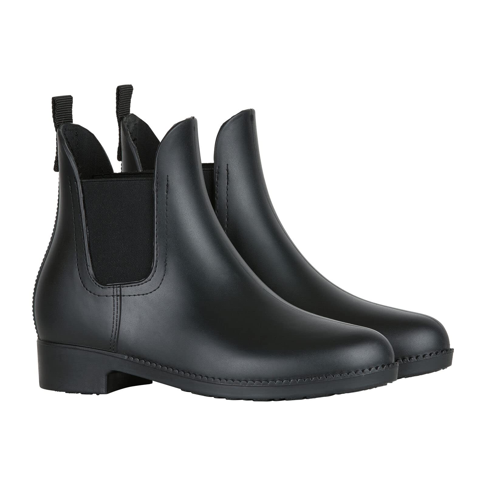 HORZE Bonn Rubber Paddock Boots - Black - 7.5