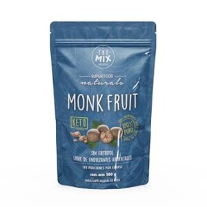 THE MIX SUPERFOODS - MONK FRUIT 100% PURE - Monk Fruit Without erythritol - Suitable for diabetics - 10 times sweeter than sugar - 3.5 oz (100 g)