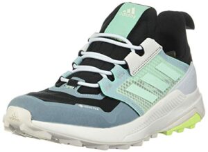 adidas women's terrex trailmaker gore-tex hiking shoes, core black/clear mint/acid mint - 8.5