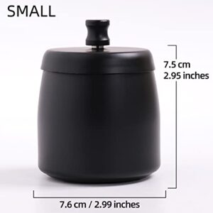 Small Outdoor Ashtray with Lid for Cigarette, Smokeless Stainless Steel Ash Tray, Smell Proof Windproof Ashtrays for Outside Patio Home Office Tabletop, Odorless Car Ashtrays(2.99"x2.68"x2.95")