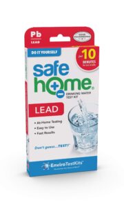 safe home® diy lead in drinking water test kit – at home testing for lead in city water or well water – detection to 5ppb – 10 minute test – single pack