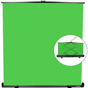 FUDESY Extra Large Green Screen, 74W X 77H inches Collapsible Chromakey Panel,Portable Retractable for Tiktok Video, Live Game,Aluminum Base,Wrinkle Resistant Fabric,Pull-up Style,Auto-Locking Frame