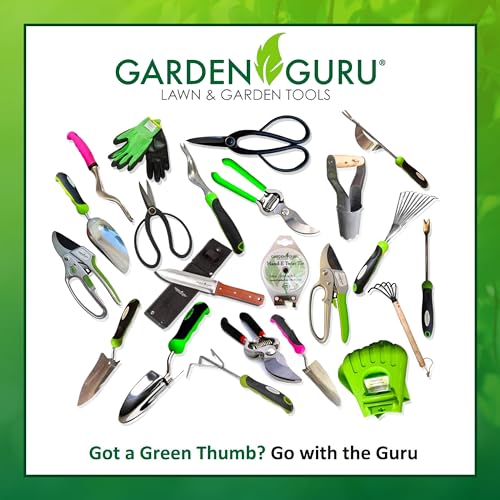 Garden Guru Dandelion Weeder Tool with Ergonomic Handle - Stainless Steel Weed Puller for Planting, Weeding, Flower and Vegetable Care in Lawn Garden Yard | Rust Resistant