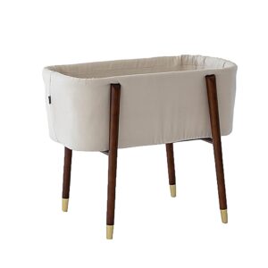 trubliss phoenix baby sova bassinet - portable bassinet, mid-century design, extra deep walls for safety, includes 2 fitted sheets and padded mattress - perfect for newborns and babies