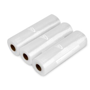 vesta precision vacuum seal rolls | clear and embossed | 11” x 50’ | 2 pack | great for food storage and sous vide