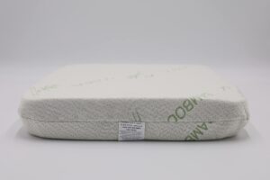 organic textiles 2" organic latex seat cushion with removable cover, 18"x16", medium, gols certified, cushion for tailbone pain, desk chair car seat cushion