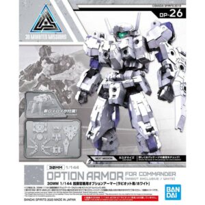 bandai hobby 30mm optional armor for conductor machines [raviot/white] 1/144 scale color-coded plastic model