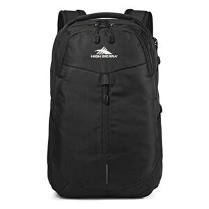 High Sierra Swerve Pro Laptop Backpack Bookbag for Travel, Work, or School with Laptop Pocket and Tablet Sleeve with Drop Protection, Black