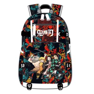 go2cosy anime kamado nezuko backpack daypack student bag school bag bookbag shoulder bag e7
