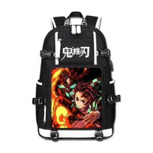 go2cosy anime kamado nezuko backpack daypack student bag school bag bookbag shoulder bag d4