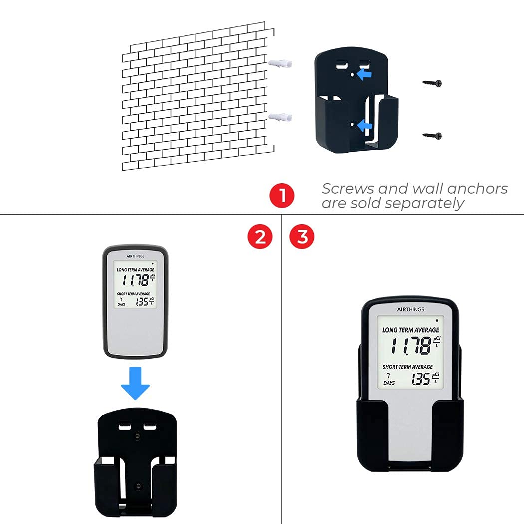 Multiple Purposes Case for Corentium Home Radon Detector by Airthings, for Desktop and Wall-Mounted