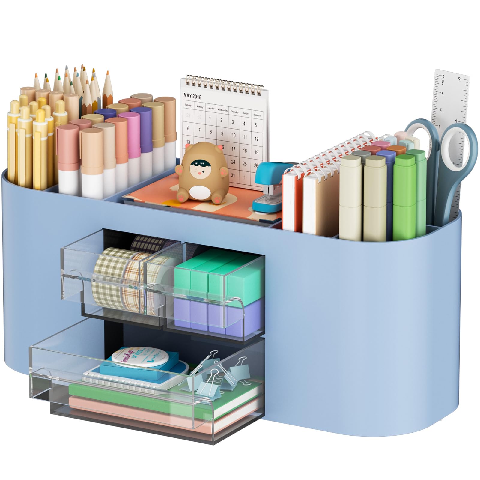 Magnetic File Holder, 4 Compartments Magnetic Paper Holder with Strong Magnetic Back, Magnetic Mail Organizer for Bill, Documents, Coupons, Mails, etc.