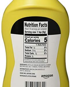 Amazon Brand - Happy Belly Yellow Mustard, Kosher, 14 ounce (Pack of 1)