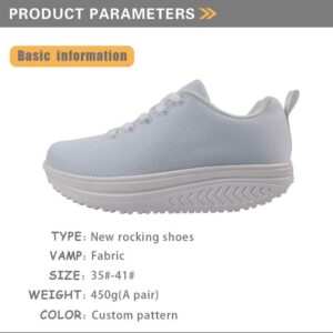 FOR U DESIGNS Women’s Lace-up Walking Shoes Butterfly Pattern Lightweight Tennis Shoes Casual Running Sneakers Blue Size 10