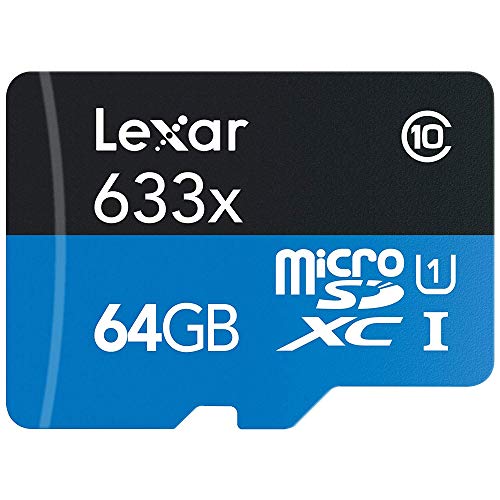 Lexar LSDMI64GBBNL633A High-Performance 633x microSDHC/microSDXC UHS-I 64gb Memory Card 2 Pack