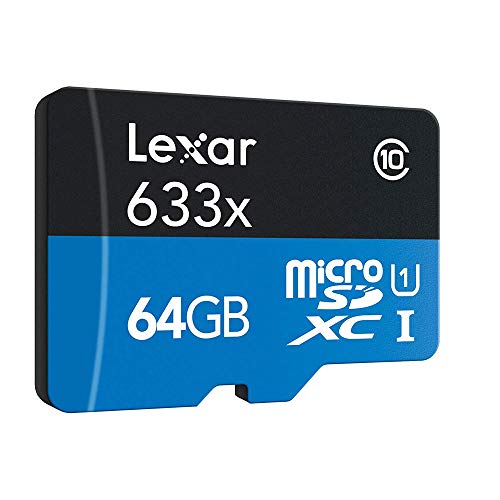 Lexar LSDMI64GBBNL633A High-Performance 633x microSDHC/microSDXC UHS-I 64gb Memory Card 2 Pack