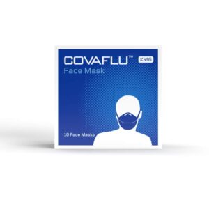Covaflu KN95 Face Mask Pack of 10 Fold Flat Masks Comfortable Fit