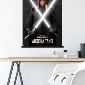 Star Wars The Mandalorian Season 2 - Ahsoka Lightsabers Wall Poster with Magnetic Frame