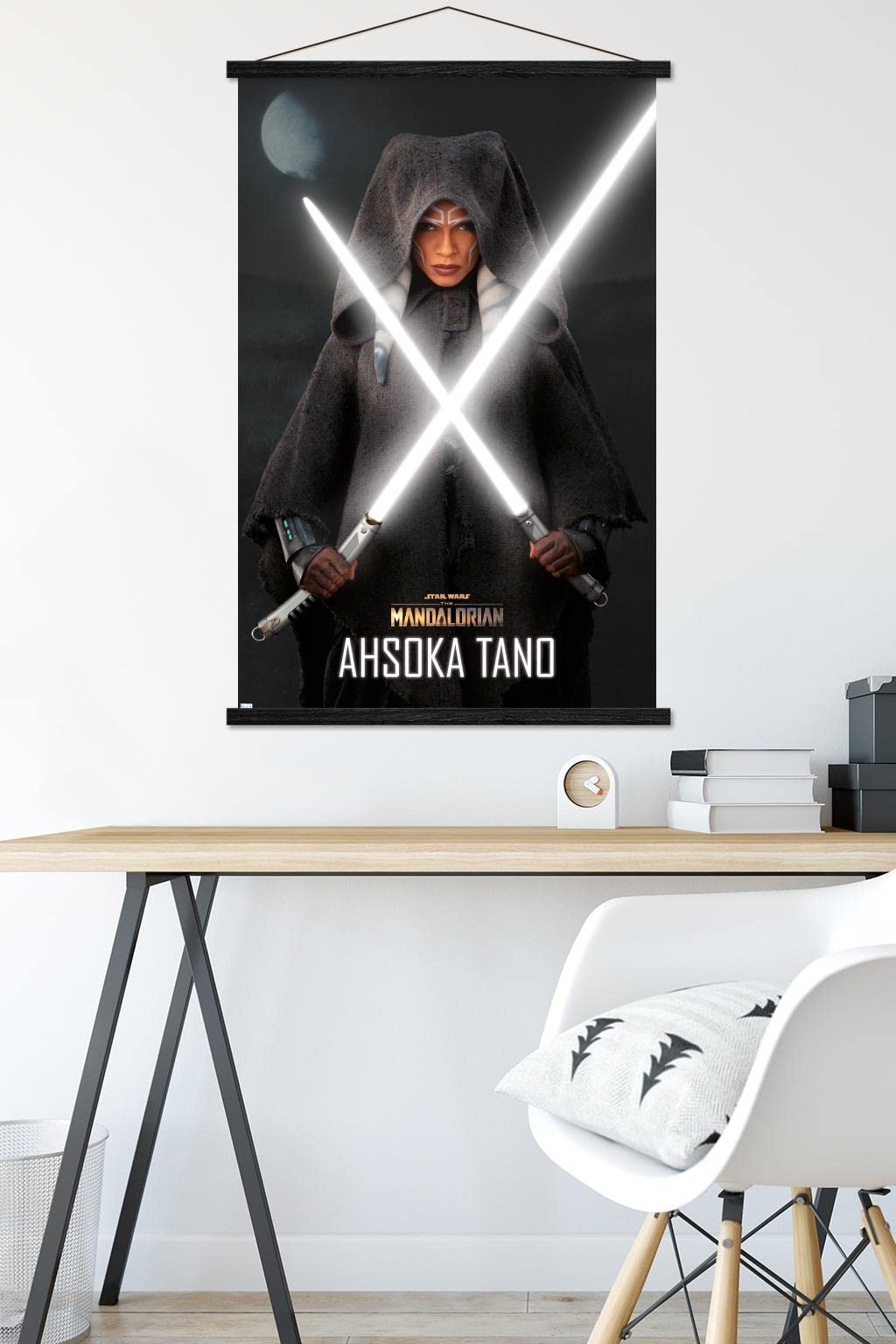 Star Wars The Mandalorian Season 2 - Ahsoka Lightsabers Wall Poster with Magnetic Frame