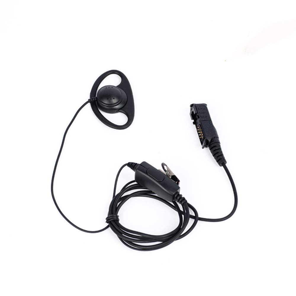 XPR3300e Earpiece,D Shape Earpiece Headset Mic PTT for Motorola XPR3300e XPR3500 XPR3500e XPR3000 XPR3300 walkie Talkie 2 Way Radio