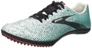 brooks women's race running shoe, grey black atlantis, 10