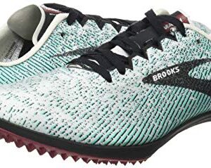 Brooks Women's Mach 19 Spikeless Running Shoe, Grey Black Atlantis, 8 UK