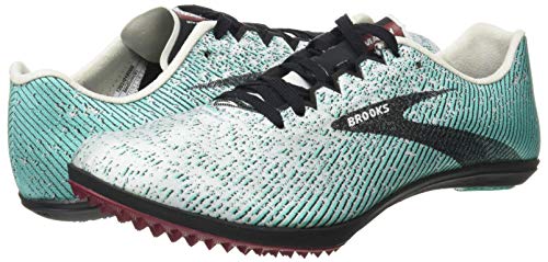 Brooks Women's Mach 19 Spikeless Running Shoe, Grey Black Atlantis, 8 UK