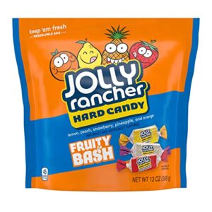 jolly rancher fruity bash assorted fruit flavored hard candy bag, 13 oz