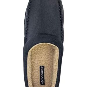 Dockers Men's Christopher Classic Casual Roll Collar Clog Slippers, Size 8 to 13 (Black Rugged, Numeric_9_Point_5)