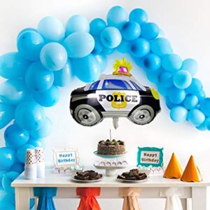 6PCS Police Car Foil Balloon Suitable for Police Themed Party Supplies Decoration Wedding Birthday Party Decoration Supplies.（29 Inch ）