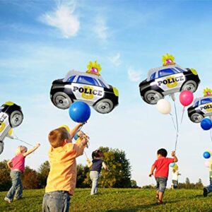 6PCS Police Car Foil Balloon Suitable for Police Themed Party Supplies Decoration Wedding Birthday Party Decoration Supplies.（29 Inch ）