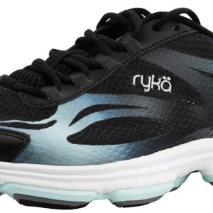 Ryka Women's Devotion Plus 2 Black/Mint Walking Shoe 6 M