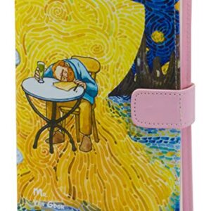 Van Gogh Notebook with Undated Calendar for 12 months, Kawaii Planner, Cute Notebook, Colorful Journals for Women, Premium Quality Paper, A5